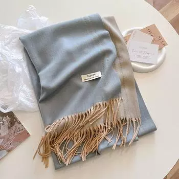 Новый теплый кашемировый шарф для женщин, модное однотонное толстое одеяло из пашмины, шаль, накидка для женщин, буфанда, эшарп, фуляр