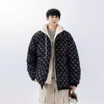 Новый тип хлопковой куртки, утолщенная, теплая и морозостойкая, зимняя хлопковая одежда, модная, стильная и универсальная, трендовое пальто M