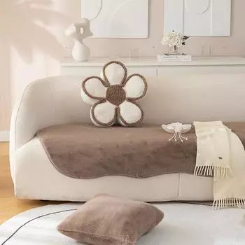 Новый тип необычной диванной подушки, зимняя плюшевая утолщенная подушка, простой однотонный нестандартный чехол для дивана, ткань 70*70cm