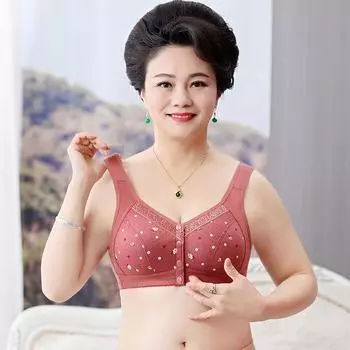 Новый тип жилета без стального кольца, антилегкое нижнее белье, удобный жилет, приятный для кожи бюстгальтер 85B красный