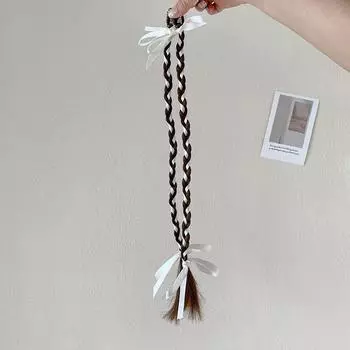 Новый тканевый бант плетеная коса веревка для волос пучок женщины корейский спортивный стиль кольцо для волос элегантная модная повязка на голову аксессуары для волос для девочек