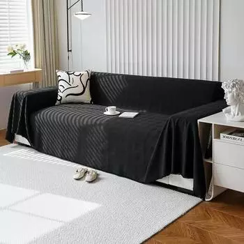 Новый тканевый чехол для дивана, всесезонный универсальный комплект с полным покрытием и утолщенной подушкой из синели, спинка, можно стирать в машине без изменений 180x90cm1pcs