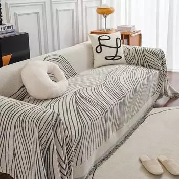 Новый тканевый чехол для полотенец для дивана, универсальный чехол для четырех сезонов, не царапающий чехол, одеяло, универсальный универсальный коврик в скандинавском стиле, чехол для дивана 180*130cm