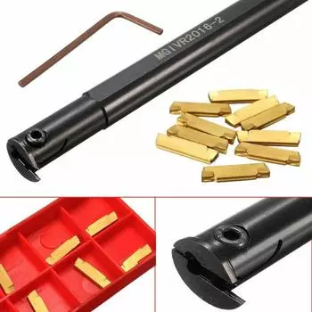 Новый токарный станок MGIVR2016-2, держатель расточной оправки + 10 пластин MGMN200 + гаечный ключ