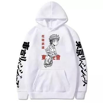 Новый толстовка с капюшоном и принтом в виде мультфильма «Аниме» XS
