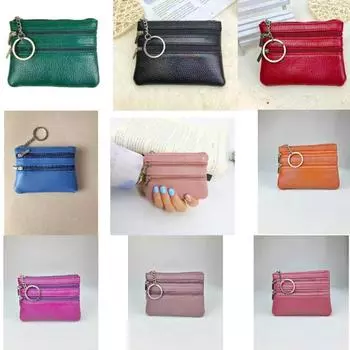 Новый тонкий мини-кошелек для женщин, кошелек, небольшой кошелек для монет, кошелек на молнии, держатель для карт, новая мода зелёный
