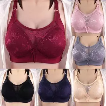 Новый тонкий стальной бюстгальтер без оправы сексуальный большой размер нижнее белье анти-легкий топ-труба бюстгальтер для мам женское нижнее белье 38/85C бордовый