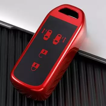 Новый ТПУ Чехол для ключа-пульта автомобиля для Honda New Nbox Custom JF3 / JF4 N-BOX JF1 / JF2 N-BOX+ Plus N Wagon N-One Корпус Брелок Аксессуары красный