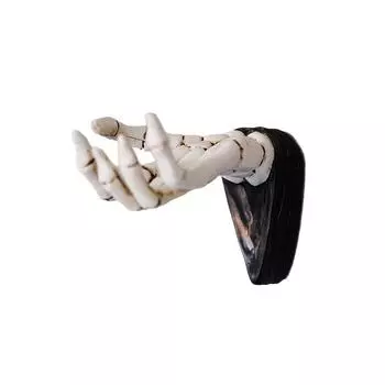 Новый трехмерный белый череп, ручная кость, настенный крючок, сумка для хранения ключей, украшения для стен и входа в дом