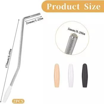 Новый тремоло-рычаг с резьбой 5 мм, бридж тремоло для электрогитары с 3 резиновыми втулками