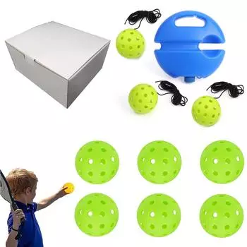 Новый тренажер для пиклбола, уличный Pe, высокоэластичный Wei, плавающие шарики с отверстиями, эластичная веревка с отскоком, одиночные обучающие игрушки