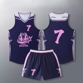 Новый трикотаж для стрельбы для учащихся средней школы, баскетбольный трикотаж с узкими плечами на четыре четверти. XS