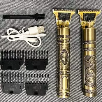 Новый триммер для мужчин, машинка для стрижки волос, профессиональный триммер для лысины, электрическая бритва для бороды, USB для парикмахерской