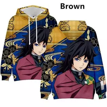 Новый Убийца Демонов: Kimetsu No Yaiba модная толстовка с капюшоном пальто косплей мужчины женщины повседневная куртка с капюшоном хип-хоп уличный стиль(XXXS-5XL) S