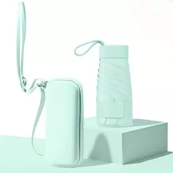 Новый удобный мини-зонт, который можно носить через плечо в визитнице, в дождь или в солнечную погоду, 99 % защита от солнца.