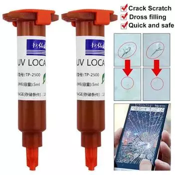 Новый УФ-клей, популярный инструмент для ремонта сотовых телефонов LOCA для сенсорного экрана, высокое качество, Tp-2500, жидкий оптический прозрачный клей, горячая распродажа, 5 мл