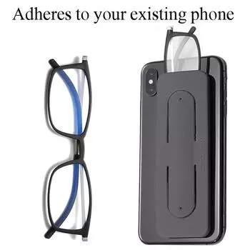 Новый ультратонкий держатель для телефона, очки для чтения, мужские и женские, Tr90, анти-синий свет, компьютерные очки, удобные для ношения с собой +150