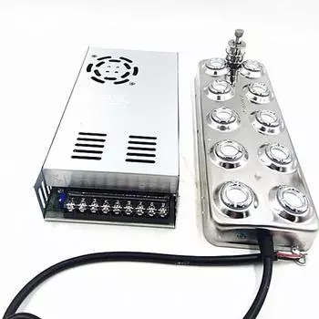 Новый ультразвуковой распылитель постоянного тока, промышленный увлажнитель с 10 головками, 48 В, туман, 5 кг/ч, ультразвуковой генератор тумана для грибов