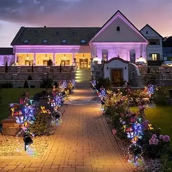 Новый Улучшите атмосферу фестиваля с помощью уличных водонепроницаемых солнечных светильников для деревьев для двора, сада, балкона - Декоративные лампы для украшения La