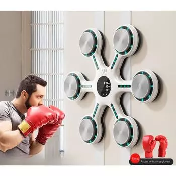 Новый умный Bluetooth световой музыкальный мишень для домашнего офиса, декомпрессионный тренажер, настенный боксерский мишень, боксерская стена