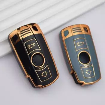 Новый умный чехол для ключей из ТПУ для BMW E60 E61 E70 E81 E87 E90 E91 E92 X1 X5 X3 1 3 5 6 Series Z4 Защитный чехол Key Case белый