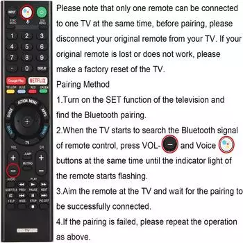 Новый умный голосовой пульт дистанционного управления RMF-TX300U Замена для умного 4K-телевизора Sony