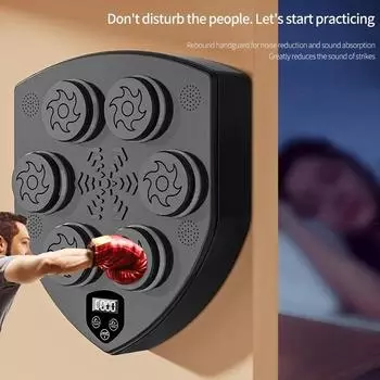 Новый умный музыкальный боксерский тренажер для взрослых и детей, спортивный фитнес-тренажер по боксу, домашние упражнения, тренировка реагирования, боксерская настенная мишень