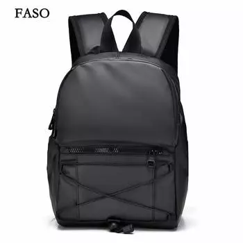 Новый унисекс однотонный водонепроницаемый и дышащий деловой модный повседневный универсальный рюкзак для повседневного использования one size серый