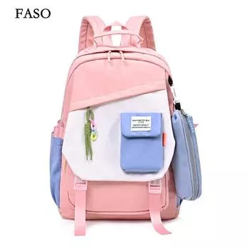 Новый унисекс однотонный водонепроницаемый и дышащий деловой модный повседневный универсальный рюкзак для повседневного использования one size чёрный