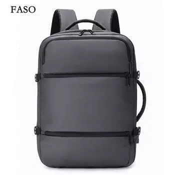 Новый унисекс однотонный водонепроницаемый и дышащий деловой модный повседневный универсальный рюкзак для повседневного использования чёрный