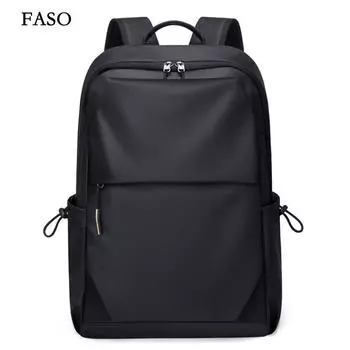 Новый унисекс однотонный водонепроницаемый и дышащий деловой модный повседневный универсальный рюкзак для повседневного использования серый