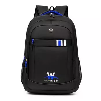 Новый унисекс однотонный водонепроницаемый и дышащий деловой модный повседневный универсальный рюкзак для повседневного использования one size чёрный