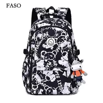 Новый унисекс однотонный водонепроницаемый и дышащий деловой модный повседневный универсальный рюкзак для повседневного использования one size чёрный