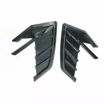 Новый универсальный 3D глянцевый черный накладка на вентиляционное отверстие крыла переднего крыла автомобиля 2 шт.