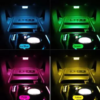 Новый универсальный автомобильный мини-светодиодный сенсорный выключатель света светодиодный сенсорный датчик книжные светильники круглые аварийные лампы автомобильный салонный свет лампа окружающего освещения