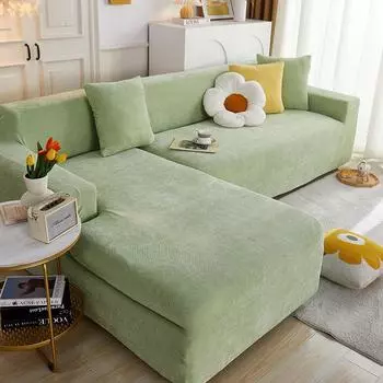 Новый универсальный чехол для дивана из синели, однотонный, высокоэластичный, полностью покрытый, ленивый, пылезащитный чехол, универсальный, простой, на четыре сезона 90-140cm