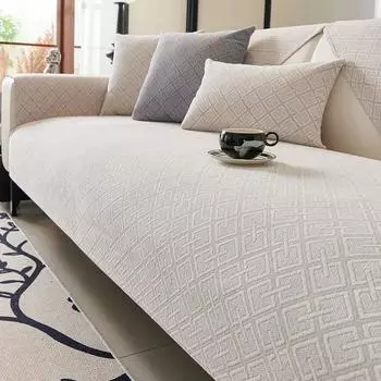 Новый универсальный диван-подушка Four Seasons, шенилл, нескользящая высококачественная подушка, простой современный кожаный чехол для дивана, ткань 70x70