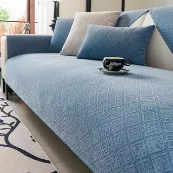 Новый универсальный диван-подушка Four Seasons, шенилл, нескользящая высококачественная подушка, простой современный кожаный чехол для дивана, ткань 70x70