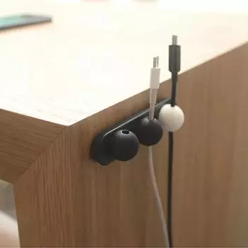 Новый универсальный магнитный зажим для сматывания кабеля USB-кабель самоклеящийся органайзер протектор настольный автомобильный держатель для хранения проводов чёрный