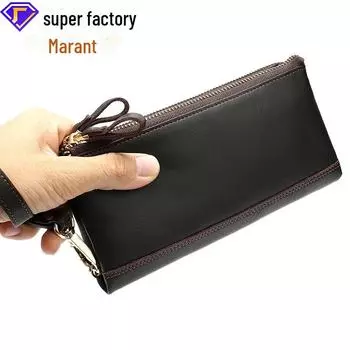 Новый универсальный мужской многофункциональный кошелек и клатч из натуральной кожи от Marant красный