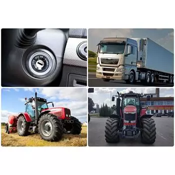 Новый универсальный переключатель зажигания двигателя автомобиля 12 В с 2 ключами 4 положения Вкл Выкл Старт ACC