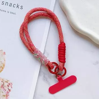 Новый универсальный шнурок ручной работы для мобильного телефона, универсальный шнурок, ремешок на запястье, короткий ремешок на руку, декоративная подвеска на руку