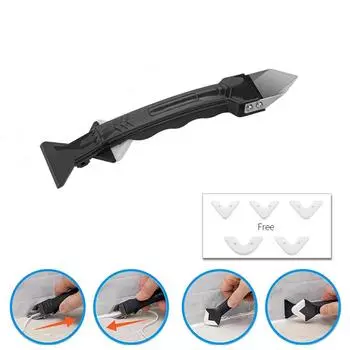 Новый универсальный скребок для удаления силикона, герметик, разглаживающий скребок, комплект для затирки, инструменты для удаления плесени на полу, ручные инструменты LM