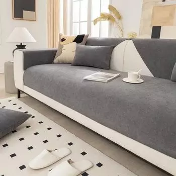 Новый универсальный тканевый чехол для дивана Four Seasons, простой коврик для дивана, коврик для дивана для гостиной, нескользящая L-образная подушка для дивана 70x70cm 1pcs