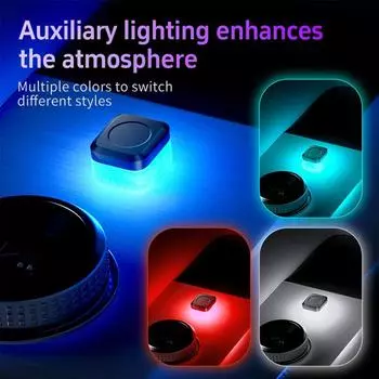 Новый универсальный USB автомобильный интерьерный атмосферный свет светодиодные сигнальные огни автомобильные лампы для чтения украшения аксессуары для салона автомобиля белый