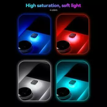 Новый универсальный USB автомобильный интерьерный атмосферный свет светодиодные сигнальные огни автомобильные лампы для чтения украшения аксессуары для салона автомобиля синий