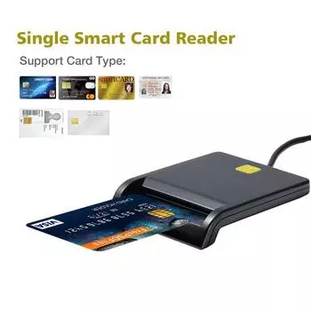 Новый USB 2.0 считыватель смарт-карт с чипом для DOD CAC Common Access-Банковская карта-ID для Mac OS