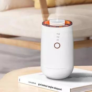 Новый USB-ароматизатор, диффузор эфирных масел, ароматизатор, автомобильный ароматерапевтический аппарат, бытовое увлажняющее зеркало с батарейным питанием белый