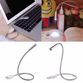 Новый USB Гибкий Светильник Клавиатура Лампа Перезаряжаемый Регулируемый Шланг Ночная Подсветка Plug And Play ПК Компьютер Настольный Книжный Реа United States