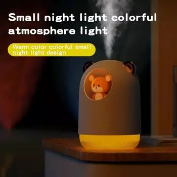 Новый USB мини-увлажнитель с изображением тигра, милый атмосферный светильник для домашних животных, домашний настольный увлажнитель для ароматерапии, подарок на день рождения для детей жёлтый